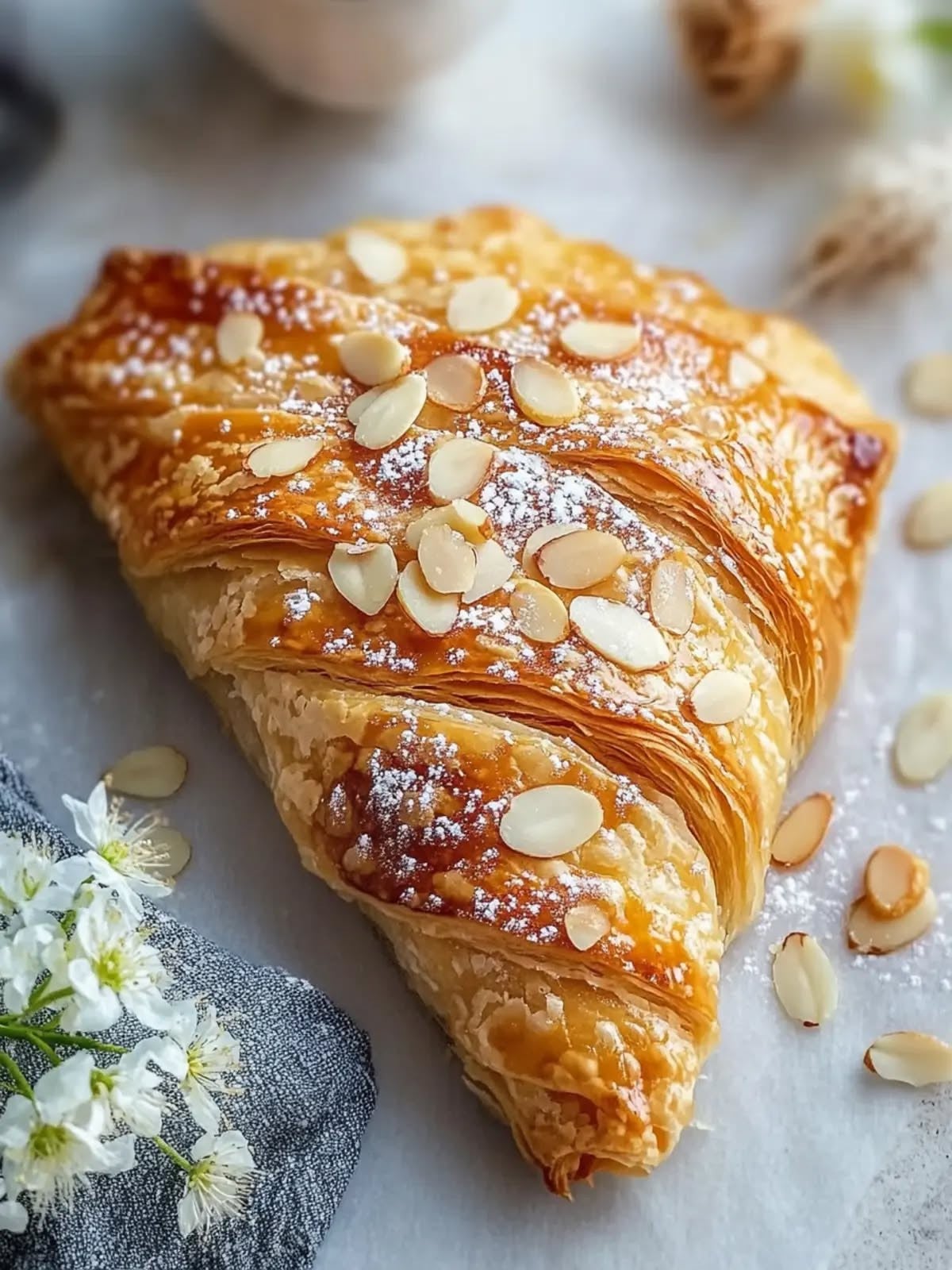 feuilletés aux amandes