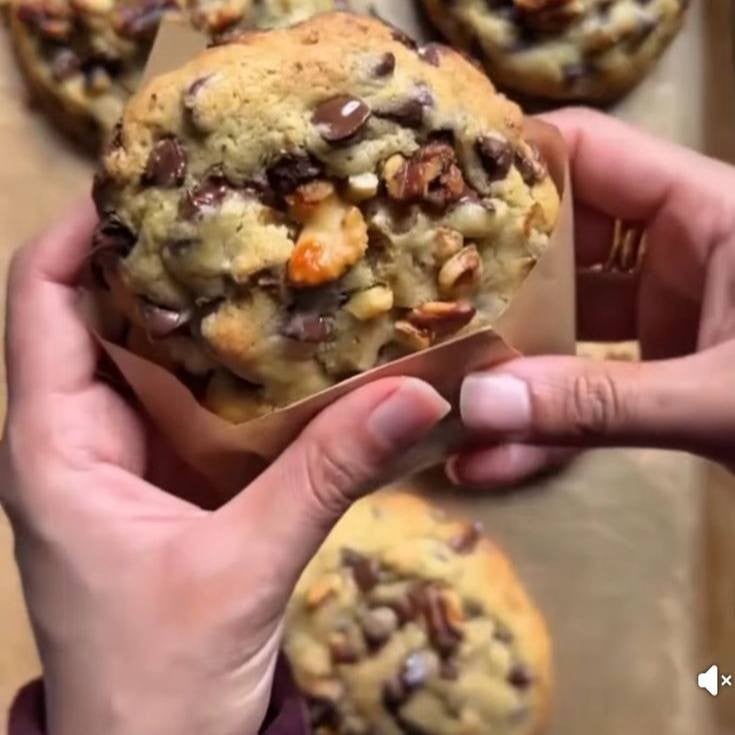 Biscuits pépites de chocolat et noix